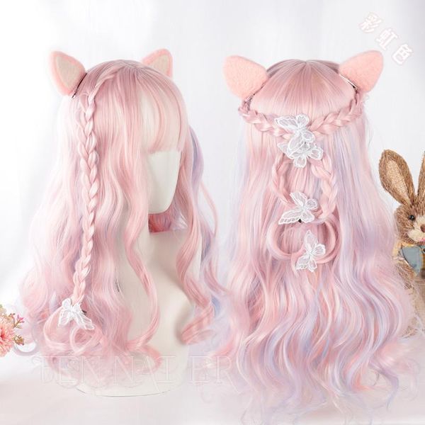 costume accessories 50cm harajuku lolita sweet daily wig pink mixed purple girl curly wigs cute party cosplay heat resistant fiber, Silver
costume accessories 50cm harajuku lolita sweet daily wig pink mixed purple girl curly wigs cute party cosplay heat resistant fiber, Silver