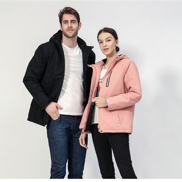 couple's usb smart heating jacket outdoor waterproof quick-drying warm mountaineering jacket, Black;brown
couple's usb smart heating jacket outdoor waterproof quick-drying warm mountaineering jacket, Black;brown