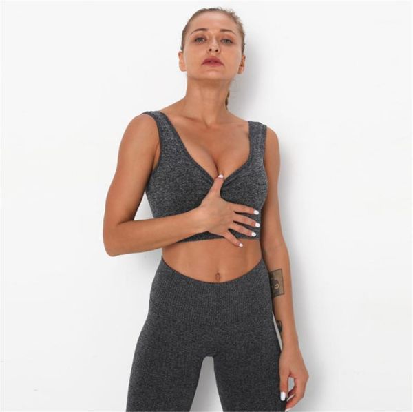 gym clothing multicolor women's yoga vest quick-drying slim fitness professional sports seamless breathable bra ds531, White;black
gym clothing multicolor women's yoga vest quick-drying slim fitness professional sports seamless breathable bra ds531, White;black
