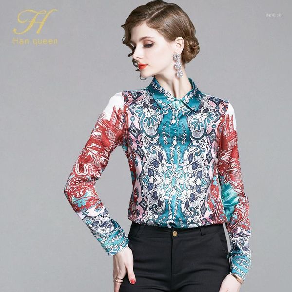 h han queen office lady blusa turn-down collar vintage print new elegant loose chiffon women blouses wear work casual shirt1, White
h han queen office lady blusa turn-down collar vintage print new elegant loose chiffon women blouses wear work casual shirt1, White