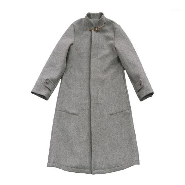 chinese style 2020 autumn and winter new women's woolen coat original handmade buckle wool coat1, Black
chinese style 2020 autumn and winter new women's woolen coat original handmade buckle wool coat1, Black