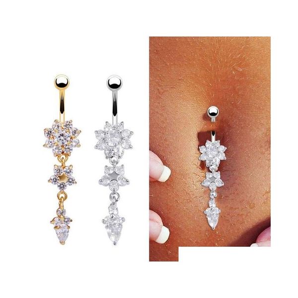 flower crystal rhinestone navel belly button ring bar dangle body piercing jewelry k5649 0xksj, Silver
flower crystal rhinestone navel belly button ring bar dangle body piercing jewelry k5649 0xksj, Silver