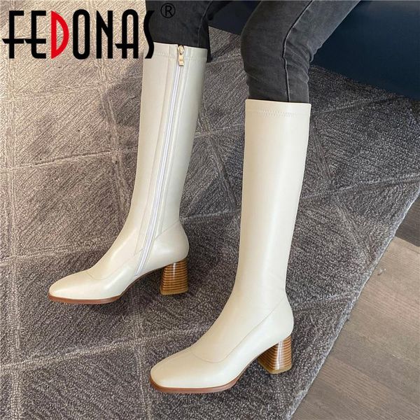 boots fedonas elegant women's leather winter classic design high heels for women wedding basic shoes woman, Black
boots fedonas elegant women's leather winter classic design high heels for women wedding basic shoes woman, Black