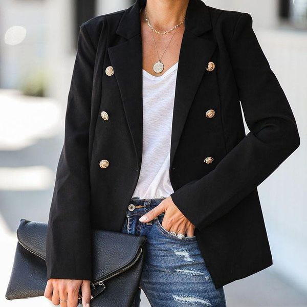 button blazer women 2021 solid office ladies blazer for women casual coat slim long sleeve female blazers and jacket suit female, White;black
button blazer women 2021 solid office ladies blazer for women casual coat slim long sleeve female blazers and jacket suit female, White;black