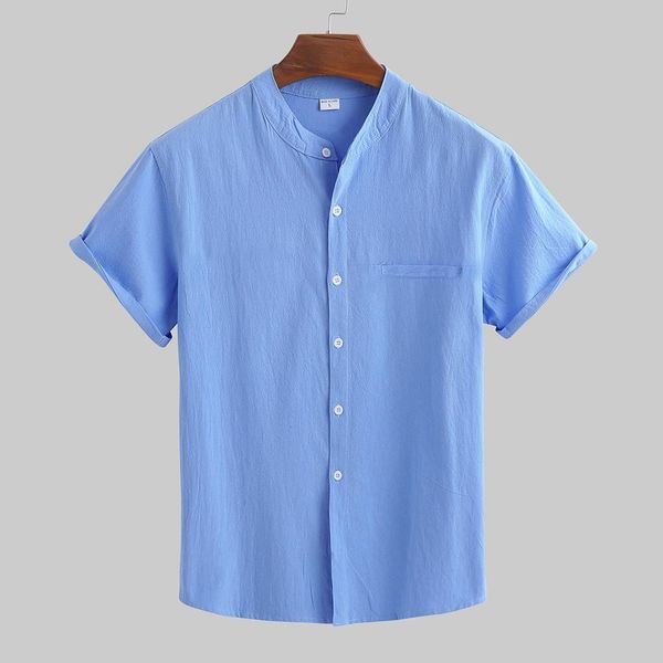 summer linen shirts men casual men's short sleeve shirts fashion solid button turn-down collar cotton blouse chemise homme, White;black
summer linen shirts men casual men's short sleeve shirts fashion solid button turn-down collar cotton blouse chemise homme, White;black