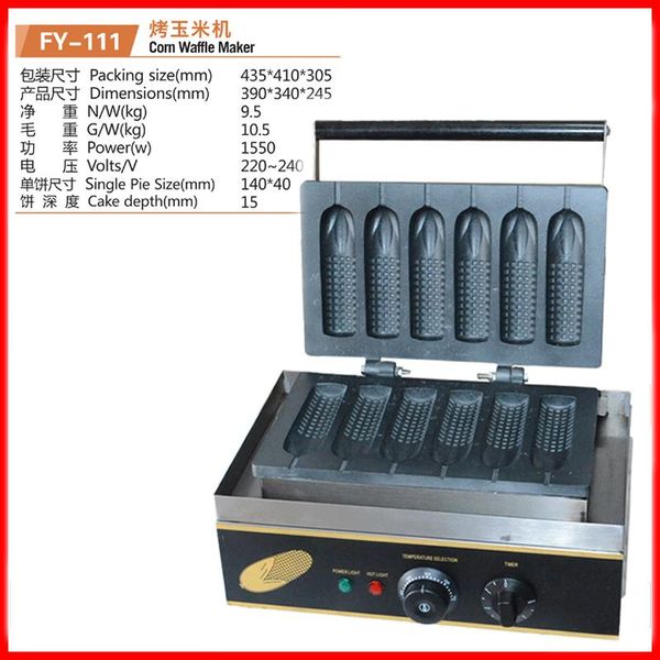 bread makers 110/220v commercial 6pcs corn waffle machine 140*40mm size maker non-stick shape lolly eu/au/uk/us
bread makers 110/220v commercial 6pcs corn waffle machine 140*40mm size maker non-stick shape lolly eu/au/uk/us