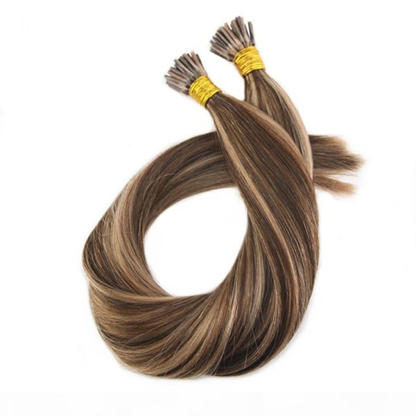 elibess hair -i tip hair extensions #4 highlights with #27 100g set 1g 1s keratin i tip 100 remy hair extensions, Black
elibess hair -i tip hair extensions #4 highlights with #27 100g set 1g 1s keratin i tip 100 remy hair extensions, Black