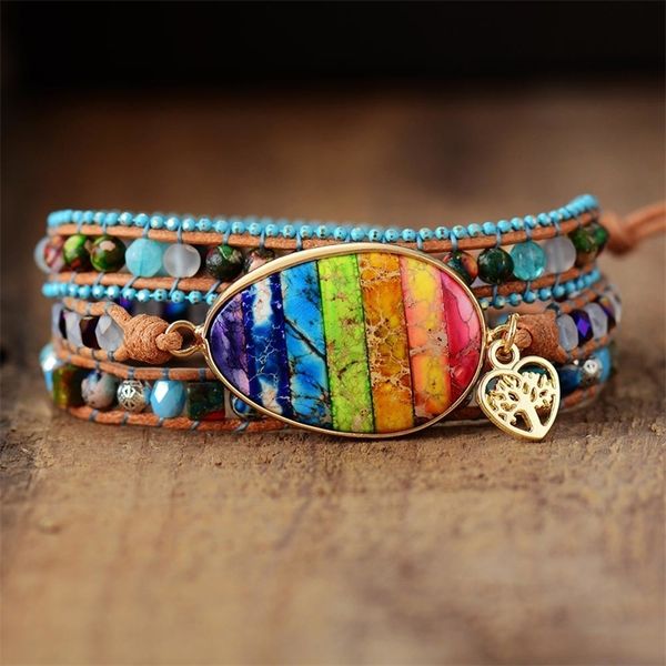 new chakra bracelets multilayers women leather wrap bracelets w/ jaspers beaded 3x cuff bracelet boho jewelry dropshipping y200730, Black
new chakra bracelets multilayers women leather wrap bracelets w/ jaspers beaded 3x cuff bracelet boho jewelry dropshipping y200730, Black