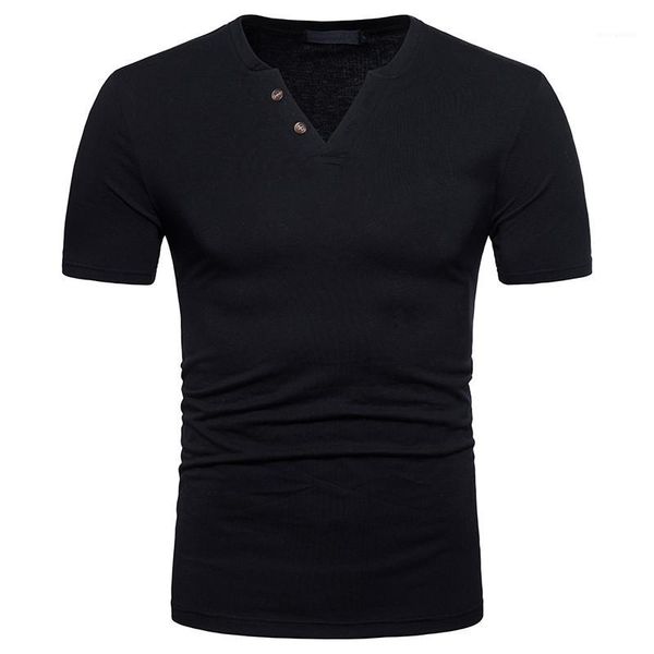button designer mens clothing soild color fashion mens t shirts casual v neck short sleeve with, White;black
button designer mens clothing soild color fashion mens t shirts casual v neck short sleeve with, White;black