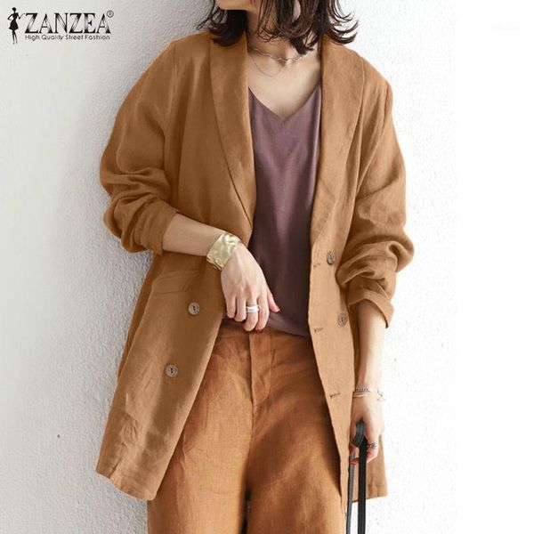 women's suits & blazers plus size women's casual coats 2021 zanzea stylish cotton autumn long sleeve outwear female button tunic s, White;black
women's suits & blazers plus size women's casual coats 2021 zanzea stylish cotton autumn long sleeve outwear female button tunic s, White;black