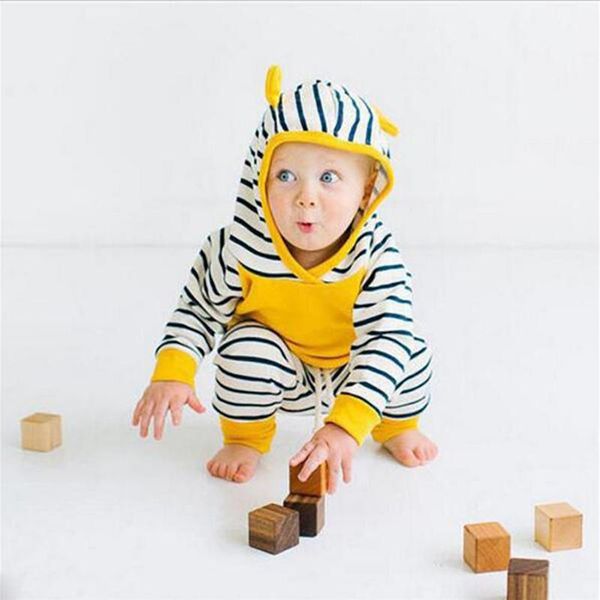 baby boy clothes set hooded long sleeve pink and yellow newborn girl clothing fashion stripe infant girl outfit hoodie + pant1, White
baby boy clothes set hooded long sleeve pink and yellow newborn girl clothing fashion stripe infant girl outfit hoodie + pant1, White