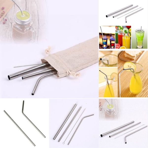 factory1172quality 4pcs reusable drinking sack high 304 stainless steel metal straw with cleaner brush for mugs
factory1172quality 4pcs reusable drinking sack high 304 stainless steel metal straw with cleaner brush for mugs