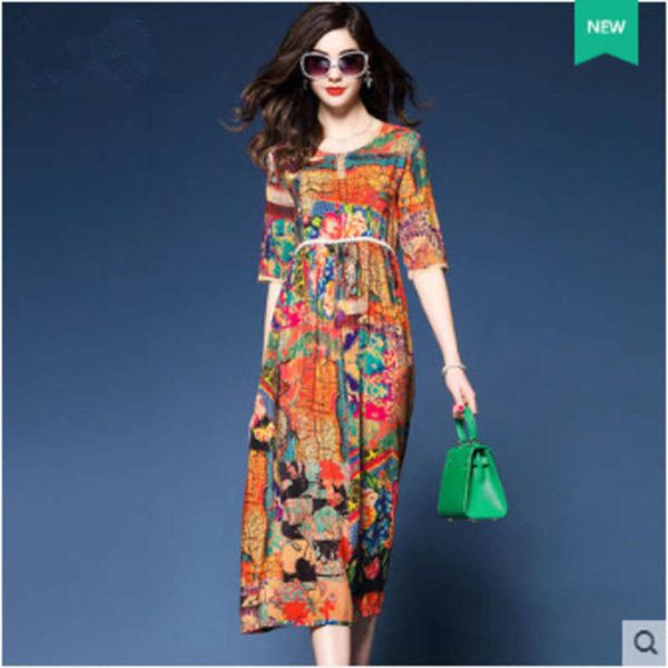 chinese spring 2020 new high waist style printed dress, Black;gray
chinese spring 2020 new high waist style printed dress, Black;gray