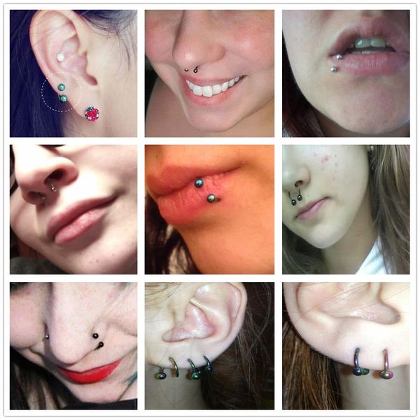 6pcs/lot surgical steel ear piercing nose rings helix piercings labret septum piercings nose lip eyebrow ear piercings cbr body q sqcooa, Silver
6pcs/lot surgical steel ear piercing nose rings helix piercings labret septum piercings nose lip eyebrow ear piercings cbr body q sqcooa, Silver