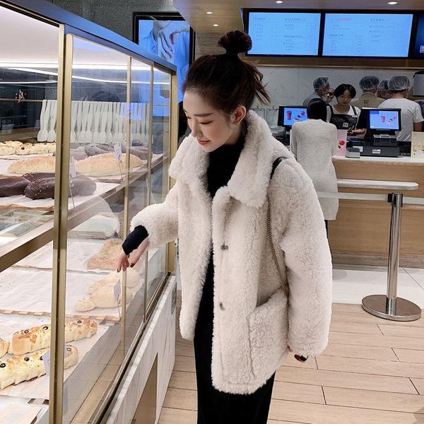 women's fur & faux korean style women lamb coats jackets short design thick warm for, Black
women's fur & faux korean style women lamb coats jackets short design thick warm for, Black
