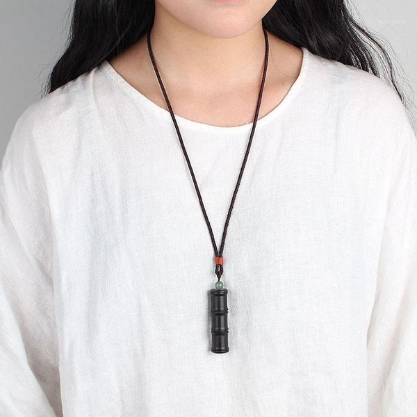 pendant necklaces chinese ethnic necklace simple ebony bamboo scripture wood original long sweater chain for women tube shape1, Silver
pendant necklaces chinese ethnic necklace simple ebony bamboo scripture wood original long sweater chain for women tube shape1, Silver