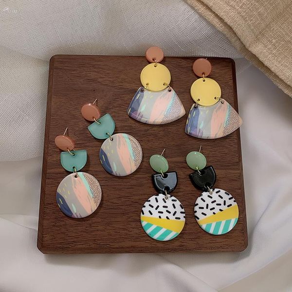 aomu 2021 korea summer colorful graffiti splice acrylic earrings geometric round hit color long dangle drop earrings jewelry, Silver
aomu 2021 korea summer colorful graffiti splice acrylic earrings geometric round hit color long dangle drop earrings jewelry, Silver