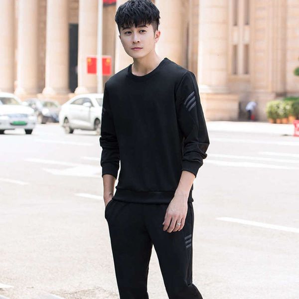 suit autumn sports spring long and sleeve leisure round neck sweater sportswear trousers south korean silk men's coat, Gray
suit autumn sports spring long and sleeve leisure round neck sweater sportswear trousers south korean silk men's coat, Gray