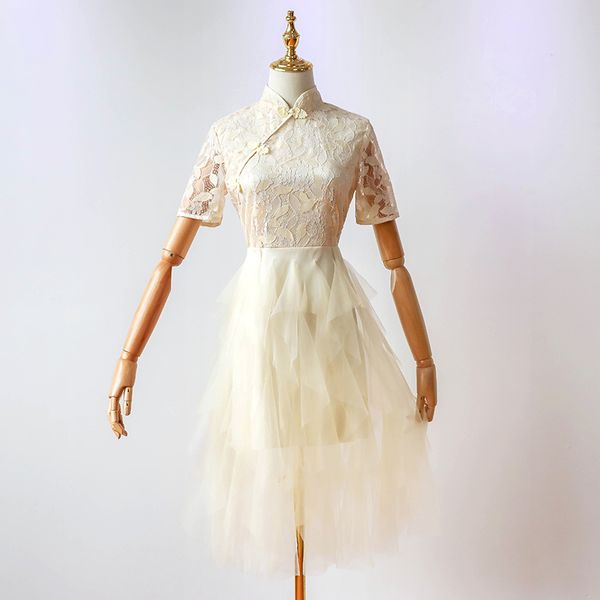apricot cheongsam style vintage evening dress elegant women drinks party dresses dance short graduation ladies plus size 9065, White;pink
apricot cheongsam style vintage evening dress elegant women drinks party dresses dance short graduation ladies plus size 9065, White;pink