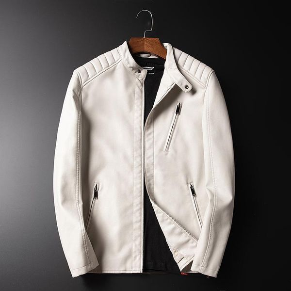 men's fur & faux fashion 2021 autumn stand collar jacket motorcycle men clothes korean male casual pu leather outerwear, Black
men's fur & faux fashion 2021 autumn stand collar jacket motorcycle men clothes korean male casual pu leather outerwear, Black