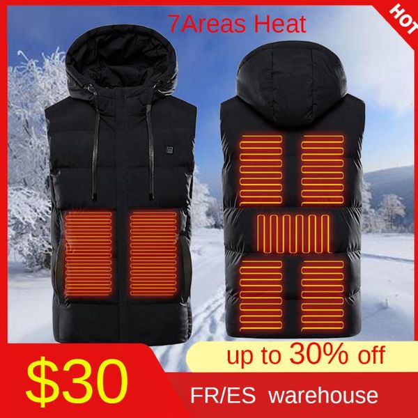 7 areas heated vest jacket thermal tactical veste electric warm jacket women men winter fishing hunting hiking heating vest, Gray;blue
7 areas heated vest jacket thermal tactical veste electric warm jacket women men winter fishing hunting hiking heating vest, Gray;blue