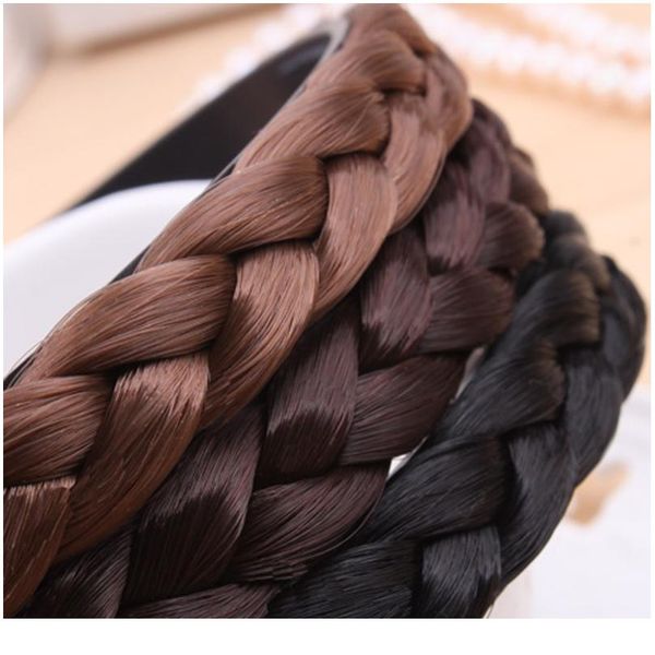 2019 new women vintage wig headband braids hair band girls korea style plait braided headband lady hair acc sqcrwv, Black;brown
2019 new women vintage wig headband braids hair band girls korea style plait braided headband lady hair acc sqcrwv, Black;brown
