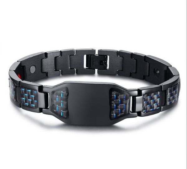 12mm 8.5'' european and american fashion men's black bracelet magnet ins titanium steel carbon fiber magnetic stainless steel
12mm 8.5'' european and american fashion men's black bracelet magnet ins titanium steel carbon fiber magnetic stainless steel