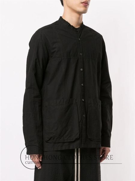 men's casual shirts -6xl original design simple loose shirt personality long-sleeved stand-up collar plus-size, White;black
men's casual shirts -6xl original design simple loose shirt personality long-sleeved stand-up collar plus-size, White;black