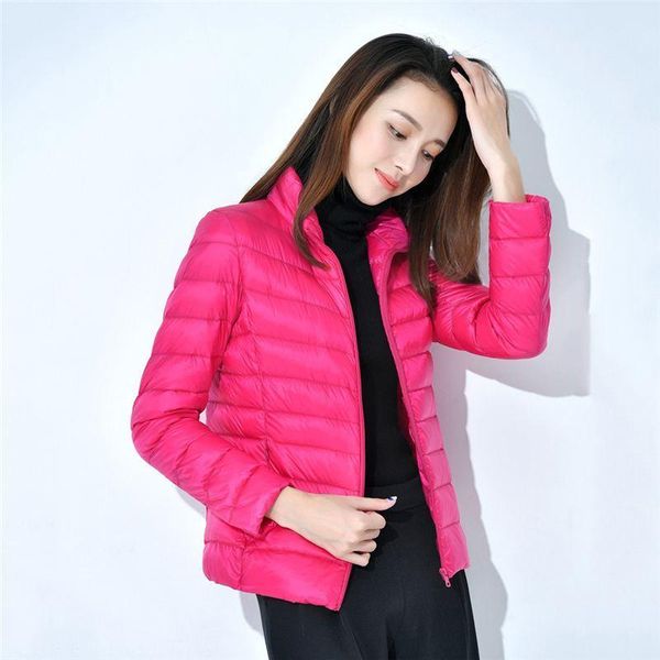 korean style new fashion women winter short 90% white duck down coat female solid color stand collor warm ultra thin jackets d25, Black
korean style new fashion women winter short 90% white duck down coat female solid color stand collor warm ultra thin jackets d25, Black