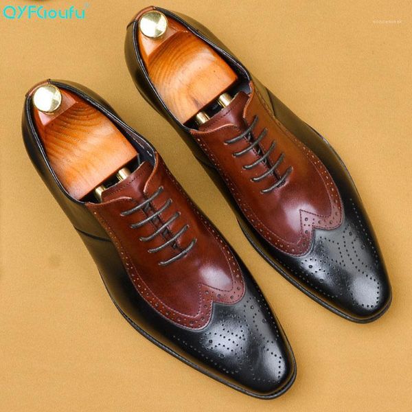 qyfcioufu italian men's oxford shoes genuine leather handmade designer brogue shoes party wedding formal office men dress1, Black
qyfcioufu italian men's oxford shoes genuine leather handmade designer brogue shoes party wedding formal office men dress1, Black