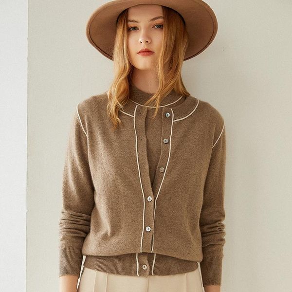 women's knits & tees 100% pure cashmere sweater cardigan long-sleeved for autumn/winter knitwear women, White
women's knits & tees 100% pure cashmere sweater cardigan long-sleeved for autumn/winter knitwear women, White