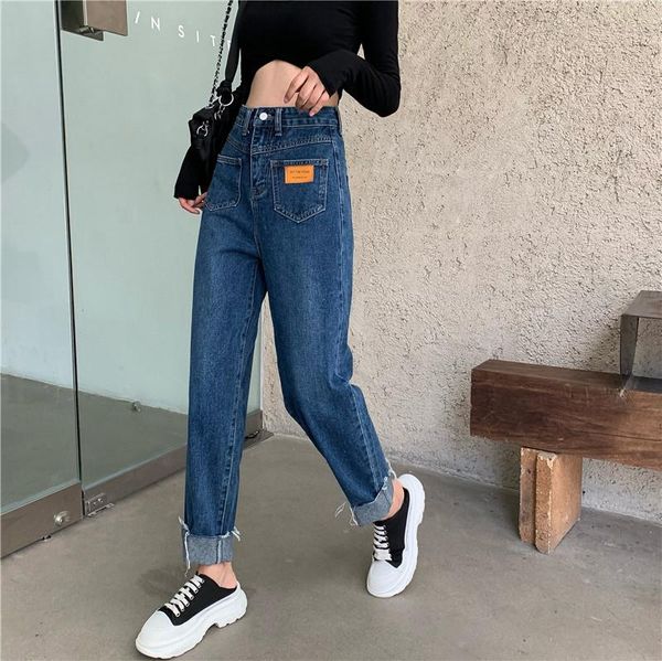 zhisilao new straight harem jeans women blue high waist denim pants plus size boyfriend streetwear jeans chic autumn 2020
zhisilao new straight harem jeans women blue high waist denim pants plus size boyfriend streetwear jeans chic autumn 2020