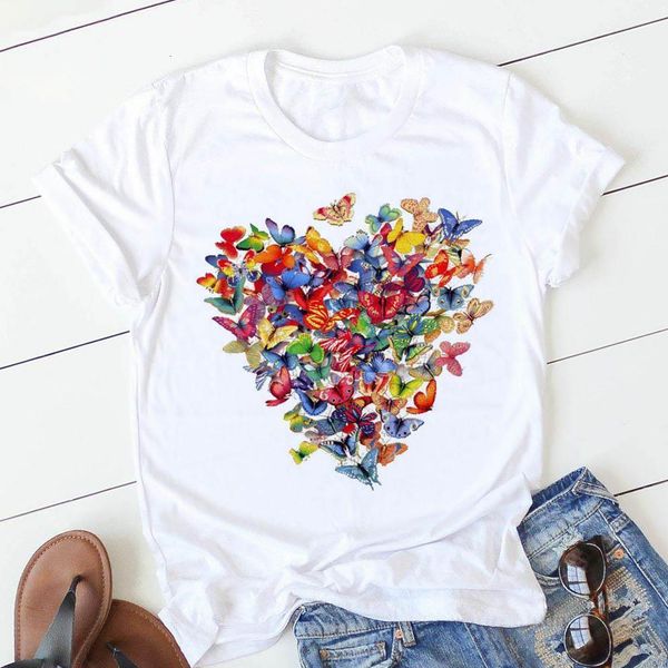 women's t-shirt summer pink heart flower print basic o-neck t-shirt girl ladies streetwear harajuku t-shirt kawaii graphic tees, White
women's t-shirt summer pink heart flower print basic o-neck t-shirt girl ladies streetwear harajuku t-shirt kawaii graphic tees, White