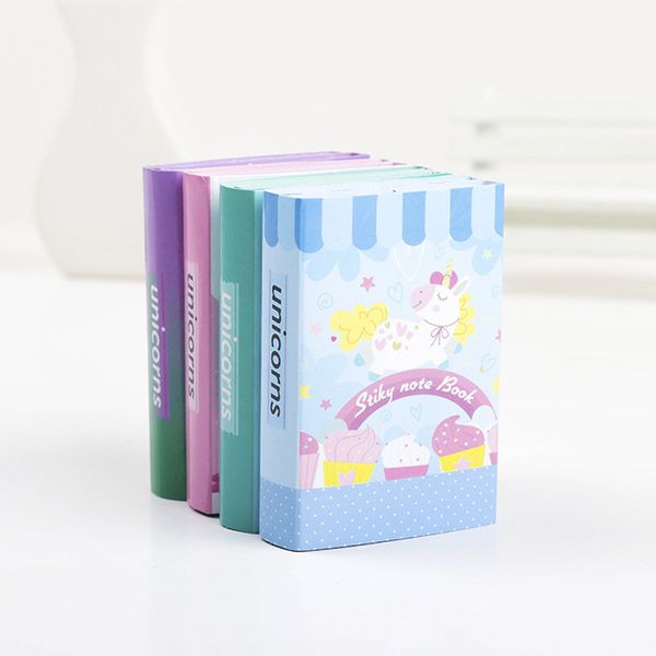 

Cute Cartoon Unicorn Party Memo Pad 6 Folding N Times Sticky Paper Notes Memo Notepad Bookmark Writing Pads Gift Stationery