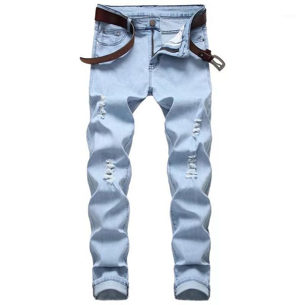 mens ripped jeans casual skinny slim fit denim pants biker hip hop jeans skinny distressed1, Blue
mens ripped jeans casual skinny slim fit denim pants biker hip hop jeans skinny distressed1, Blue