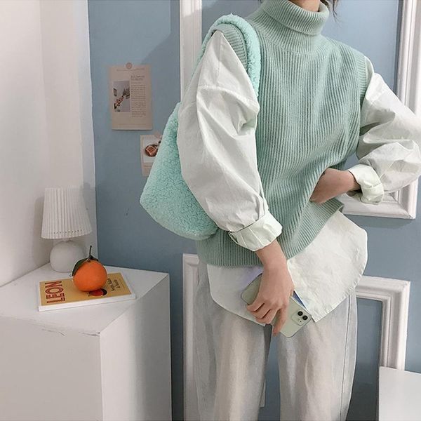 cross body winter lambswool shoulder bag for women mint green plush handbag faux fur large capacity tote female messenger bucket
cross body winter lambswool shoulder bag for women mint green plush handbag faux fur large capacity tote female messenger bucket