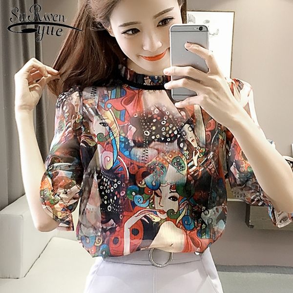 plus size chiffon women blouse shirt fashion summer printing women 's clothing flare sleeve sweet women blusas 66c 30 y200828, White
plus size chiffon women blouse shirt fashion summer printing women 's clothing flare sleeve sweet women blusas 66c 30 y200828, White