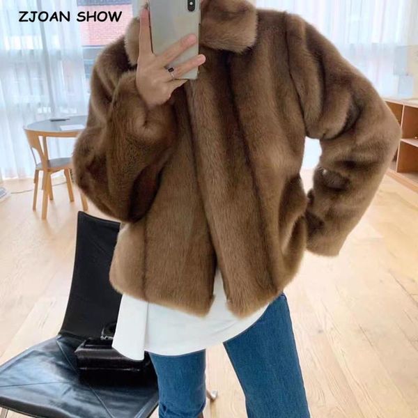 winter lapel hairy shaggy brown faux jacket keep warm long sleeve furry women coat loose vintage outerwear1, Black
winter lapel hairy shaggy brown faux jacket keep warm long sleeve furry women coat loose vintage outerwear1, Black