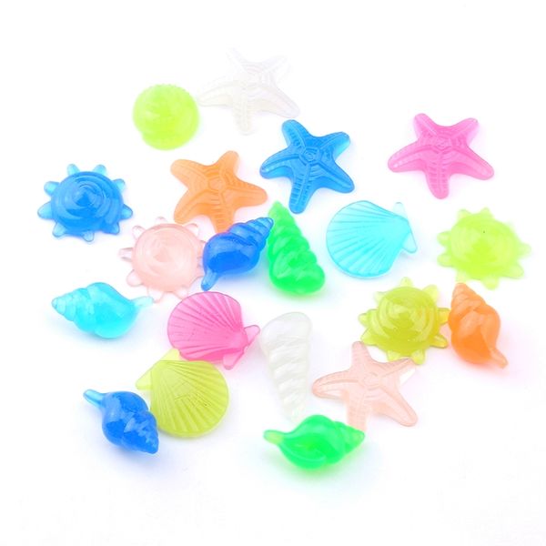 12pcs/lot mixed color resin luminous shell glow in the dark marine life beads fancy stones for jewelry making diy landscaping
12pcs/lot mixed color resin luminous shell glow in the dark marine life beads fancy stones for jewelry making diy landscaping