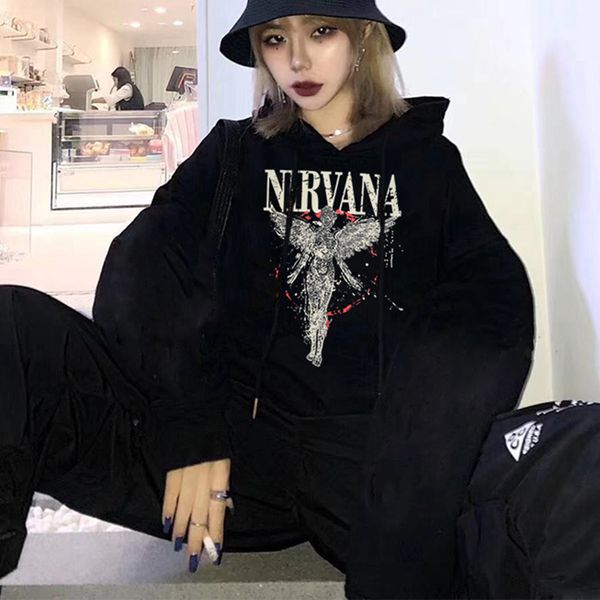 nirvana hombre fall winter sweatshirt rock harajuku print pullover street clothing outdoor hip hop long sleeve coat, Black
nirvana hombre fall winter sweatshirt rock harajuku print pullover street clothing outdoor hip hop long sleeve coat, Black
