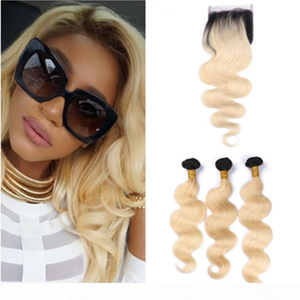 #1b 613 ombre malaysian wavy human hair weave wefts with closure body wave ombre blonde human hair 3bundles with 4x4 lace front closure, Black
#1b 613 ombre malaysian wavy human hair weave wefts with closure body wave ombre blonde human hair 3bundles with 4x4 lace front closure, Black