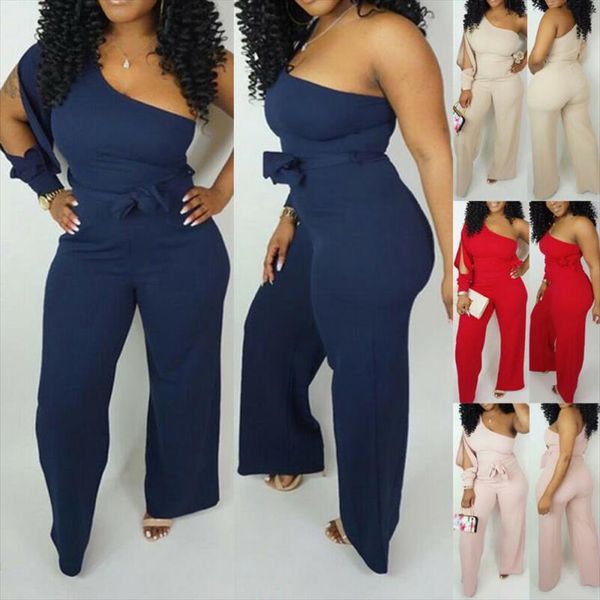 2020 women one shoulder casual club party summer wide legs jumpsuit romper long pants hole long sleeve romper plus size s xxl, Black;white
2020 women one shoulder casual club party summer wide legs jumpsuit romper long pants hole long sleeve romper plus size s xxl, Black;white