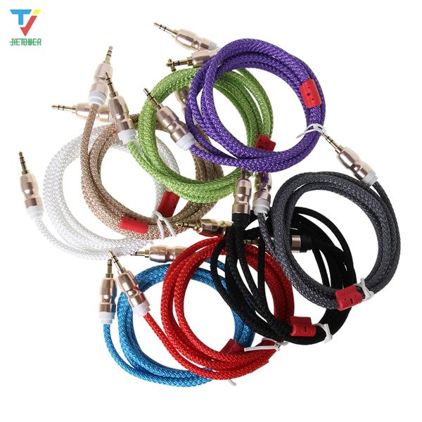 1m aux cable male to male cloth audio aux cable gold plug car aux cord nylon jack audio cable 3.5 mm to 3.5mm 100pcs/lot
1m aux cable male to male cloth audio aux cable gold plug car aux cord nylon jack audio cable 3.5 mm to 3.5mm 100pcs/lot