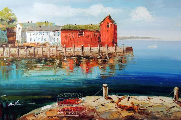 fishing village harbor dock pier home decor handpainted &hd print oil paintings on canvas wall art pictures , f2012017
fishing village harbor dock pier home decor handpainted &hd print oil paintings on canvas wall art pictures , f2012017