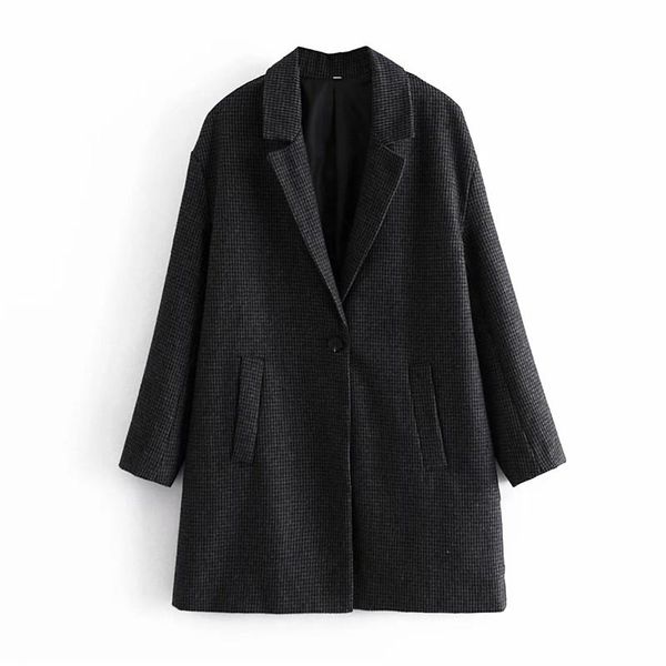 women's wool & blends blsqr women winter single button long coat ladies sleeve lapel overcoat girls streetwear parka jacket vintage, Black
women's wool & blends blsqr women winter single button long coat ladies sleeve lapel overcoat girls streetwear parka jacket vintage, Black