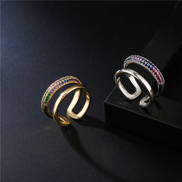 fashion gold silver plated women colorful cubic zirconia copper ring for gift wholesale, Golden;silver
fashion gold silver plated women colorful cubic zirconia copper ring for gift wholesale, Golden;silver
