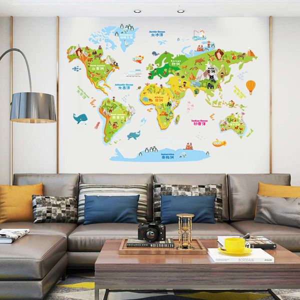 cartoon world map children's room bedroom bedside background decoration wall self adhive wallpaper stickers
cartoon world map children's room bedroom bedside background decoration wall self adhive wallpaper stickers
