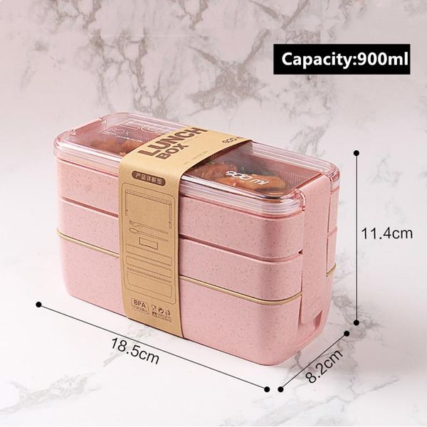 2020 900ml healthy material lunch box 3 layer wheat straw bento boxes microwave dinnerware food storage container lunchbox
2020 900ml healthy material lunch box 3 layer wheat straw bento boxes microwave dinnerware food storage container lunchbox