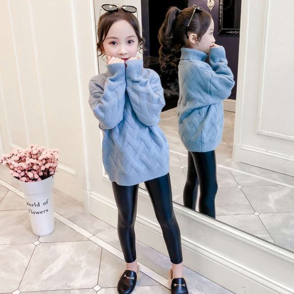 pullover autumn turtleneck and winter 2020 new foreign sle children's wear middle school girls' knitted bottomcoat, Blue
pullover autumn turtleneck and winter 2020 new foreign sle children's wear middle school girls' knitted bottomcoat, Blue