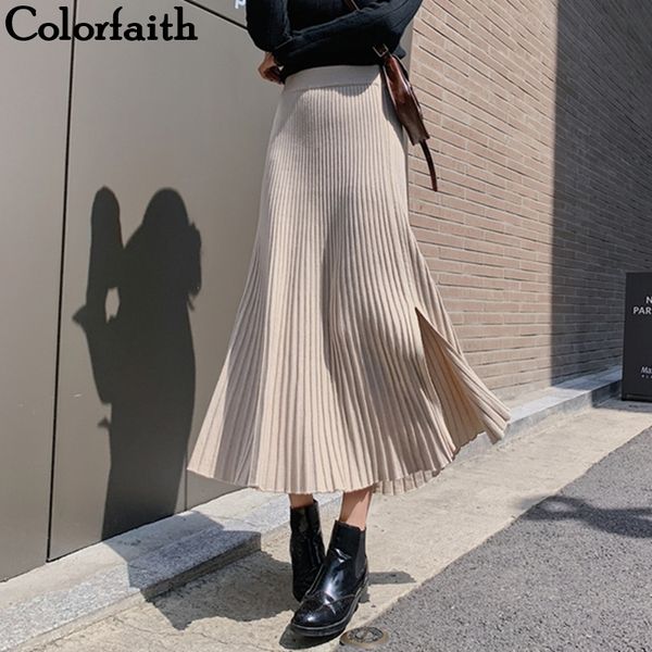colorfaith new autumn winter women warm knitted skirts split ladies package hip high waist casual fashion midi sk7031 y200326, Black
colorfaith new autumn winter women warm knitted skirts split ladies package hip high waist casual fashion midi sk7031 y200326, Black